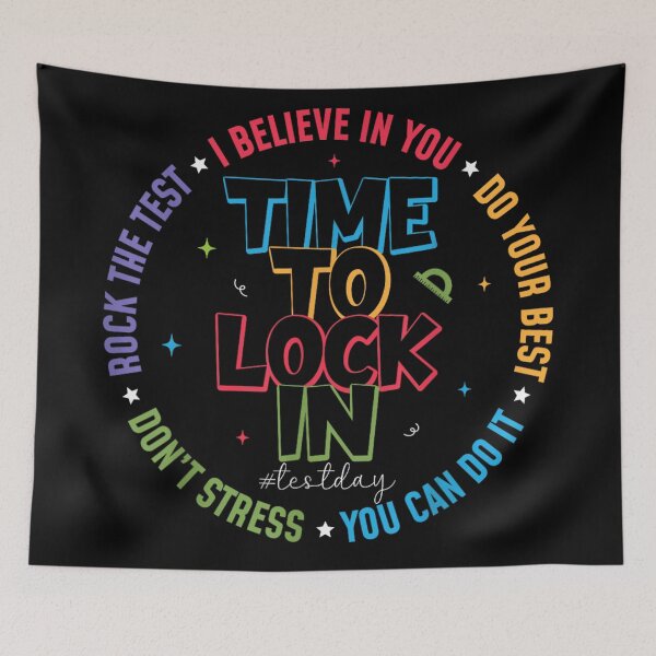 Item preview, Time To Lock In Test Day Motivation For Students School Exams designed and sold by Taniyah Gomes.