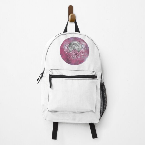 Item preview, Moon in Skeletal Hands Illustration (V1) designed and sold by Studio Hromi LLC.