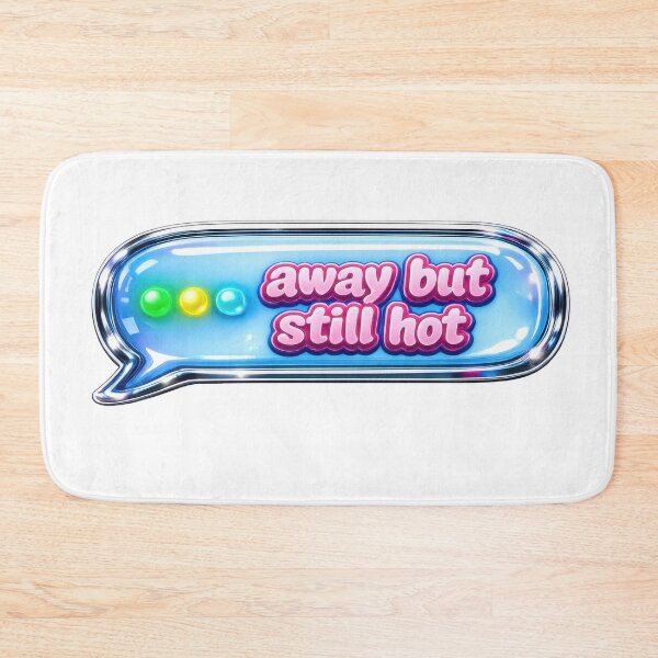 Item preview, Away But Still Hot Instant Messenger Y2K Sticker designed and sold by jgvisualarts.