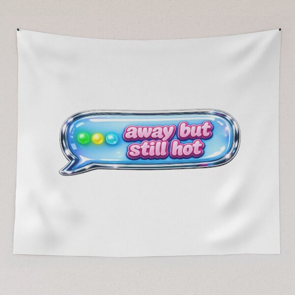 Item preview, Away But Still Hot Instant Messenger Y2K Sticker designed and sold by jgvisualarts.