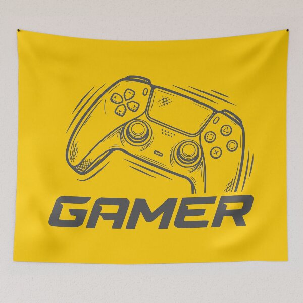 Item preview, GAMER - #FFCC00 designed and sold by Marlon Oseguera.