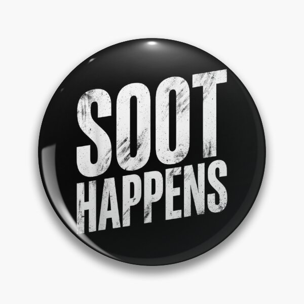 Item preview, Soot Happens Funny Dirty Mechanic Chimney Sweep Distressed Grungy Typography Art designed and sold by Taniyah Gomes.