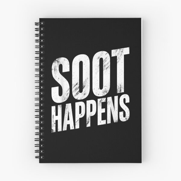 Item preview, Soot Happens Funny Dirty Mechanic Chimney Sweep Distressed Grungy Typography Art designed and sold by Taniyah Gomes.