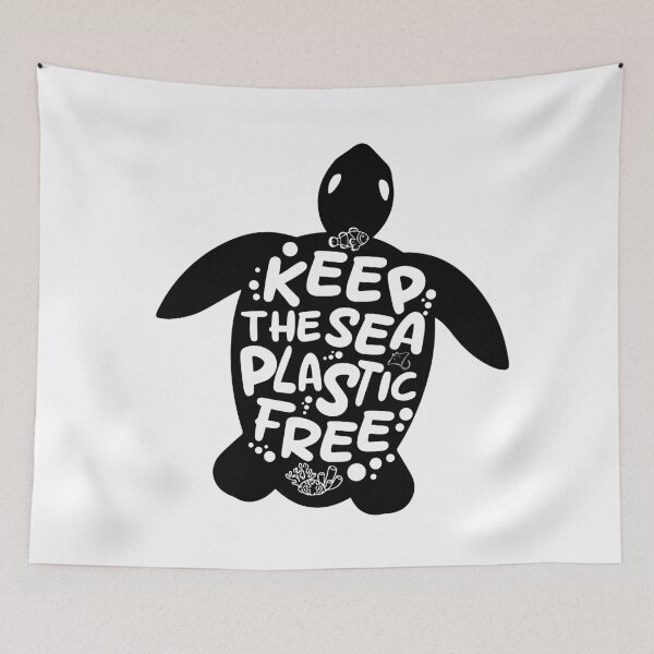 Item preview, Keep the sea plastic-free designed and sold by Wolagno.