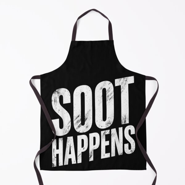 Item preview, Soot Happens Funny Dirty Mechanic Chimney Sweep Distressed Grungy Typography Art designed and sold by Taniyah Gomes.