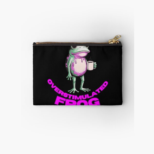 Item preview, Overstimulated Frog – Coffee Chaos Meme designed and sold by StaticMood.