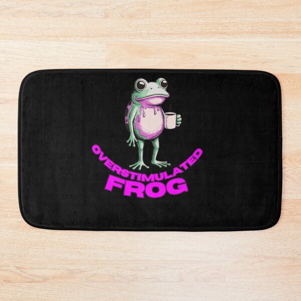 Item preview, Overstimulated Frog – Coffee Chaos Meme designed and sold by StaticMood.