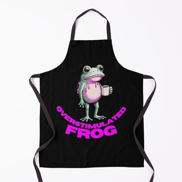 Item preview, Overstimulated Frog – Coffee Chaos Meme designed and sold by StaticMood.