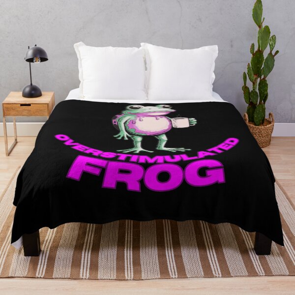 Item preview, Overstimulated Frog – Coffee Chaos Meme designed and sold by StaticMood.