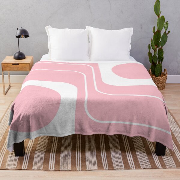 Item preview, Retro Geometric Stripes 231 Pink and White designed and sold by tonymagnerart.