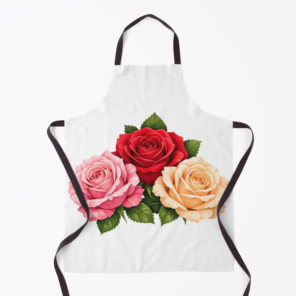 Item preview, Three Colorful Roses - Floral Minimal Design designed and sold by TaliVibes.