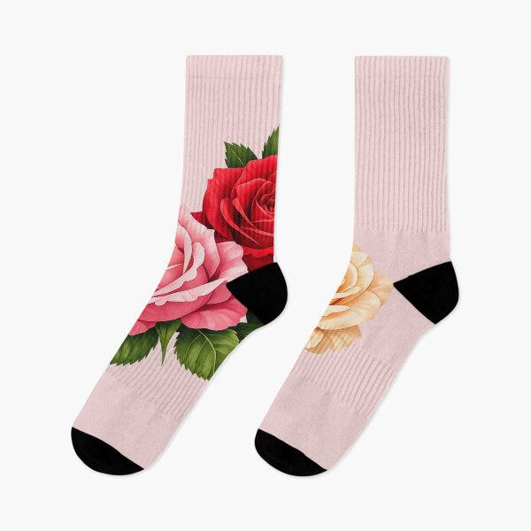 Item preview, Three Colorful Roses - Floral Minimal Design designed and sold by TaliVibes.