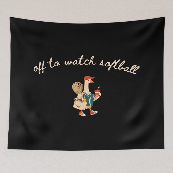 Item preview, Off To Watch Softball Cute Goose Athlete Wearing Cap Sports Fan designed and sold by Taniyah Gomes.