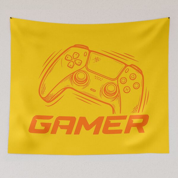 Item preview, GAMER - #FFCC00 designed and sold by Marlon Oseguera.