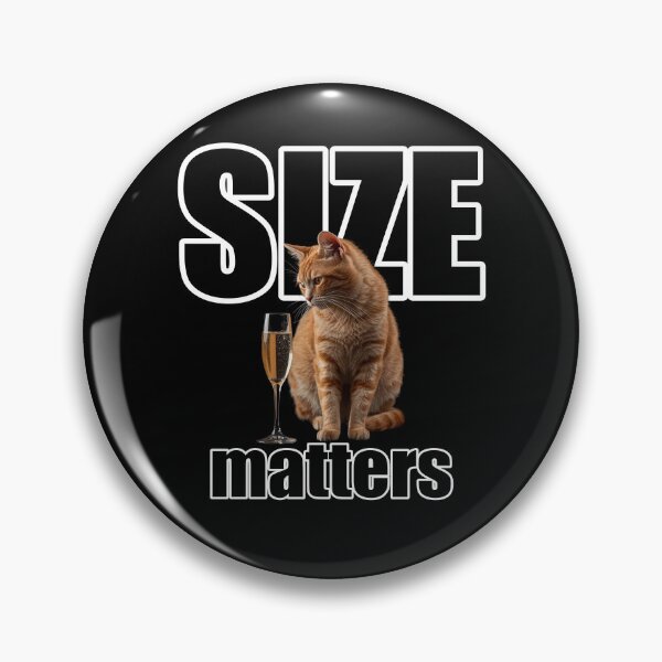 Item preview, Size Matters Funny Champagne Cat T-Shirt Sassy Cat Mom Gift designed and sold by TwistedComicLab.