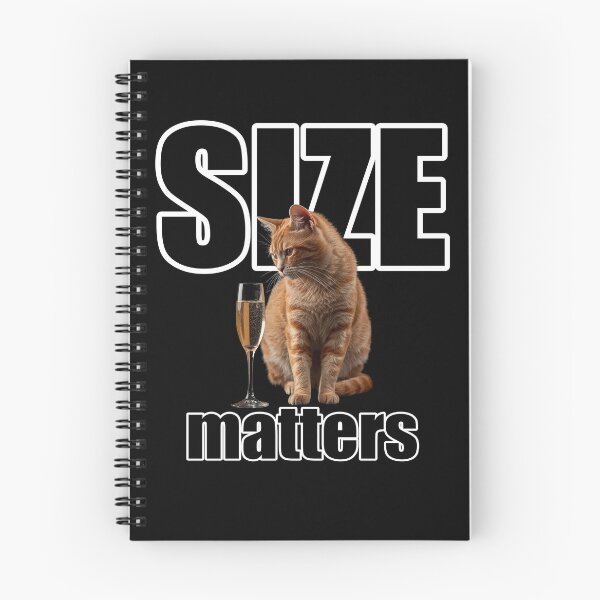 Item preview, Size Matters Funny Champagne Cat T-Shirt Sassy Cat Mom Gift designed and sold by TwistedComicLab.
