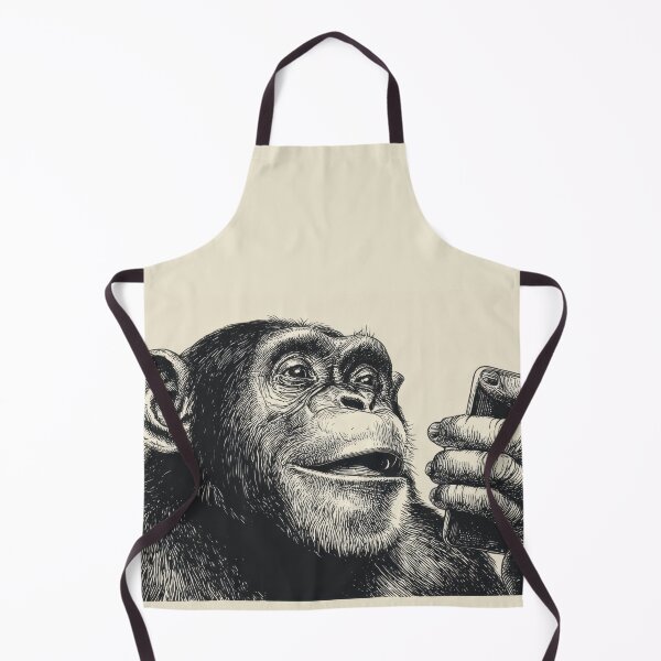 Item preview, Monkey using smartphone in sketch designed and sold by anytka.