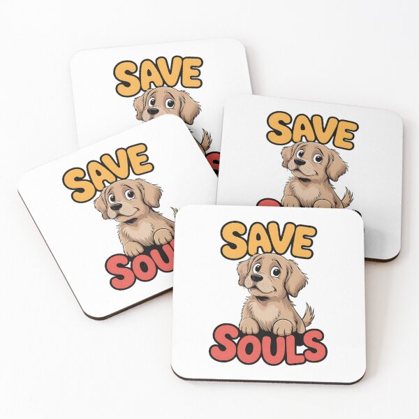 Item preview, Cute Dog Save Souls – Funny Puppy Humor Design designed and sold by Taans-Creation.