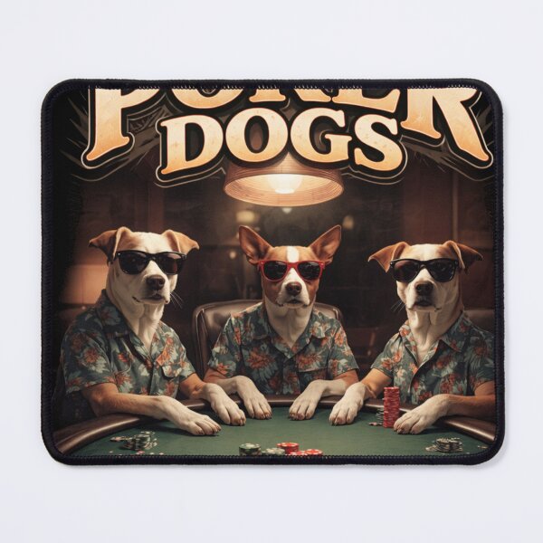 Item preview, Perros divertidos jugando al póker Perros geniales jugando al póker Apostando todo Perros con gafas de sol designed and sold by SimpleTeeLab.