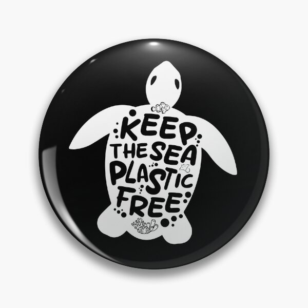 Item preview, Keep the sea plastic-free - turtle designed and sold by Wolagno.