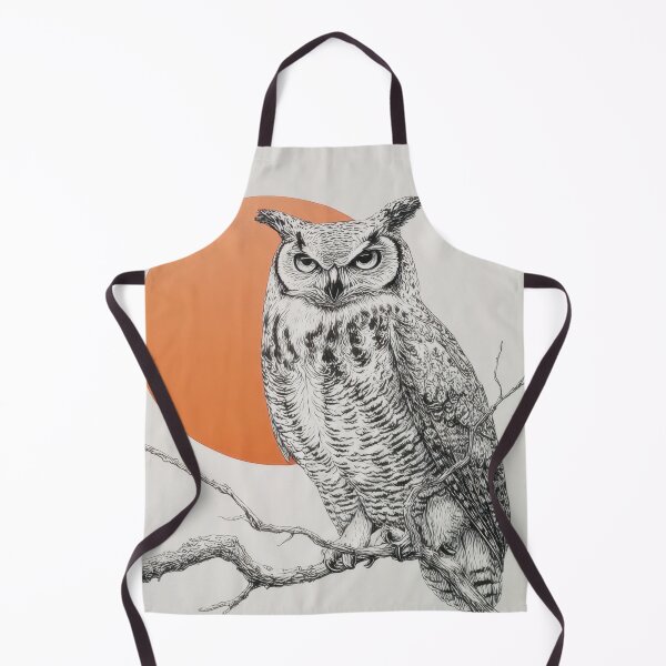 Item preview, Owl sits on a branch at sunset designed and sold by anytka.