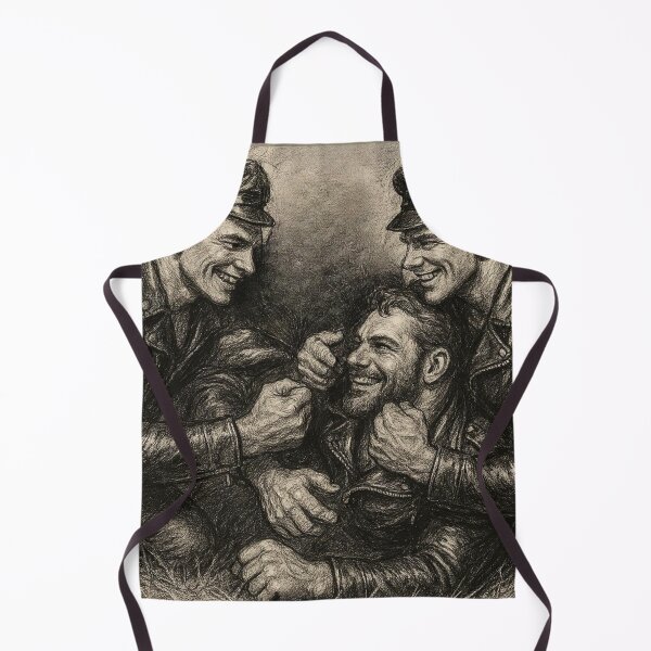 Item preview, Vintage Leather Legends Charcoal Sketch Berlin Bikers Summer Fun Tom of Finland Tribute designed and sold by ItsAKinkThing.