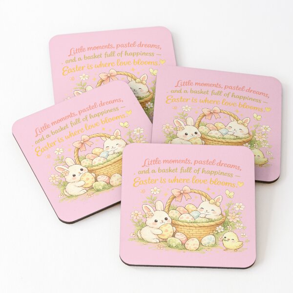 Item preview, Easter Love Blooms – Cute Bunny Pastel Aesthetic Quote | Cozy Spring Easter Gift designed and sold by warlistop.