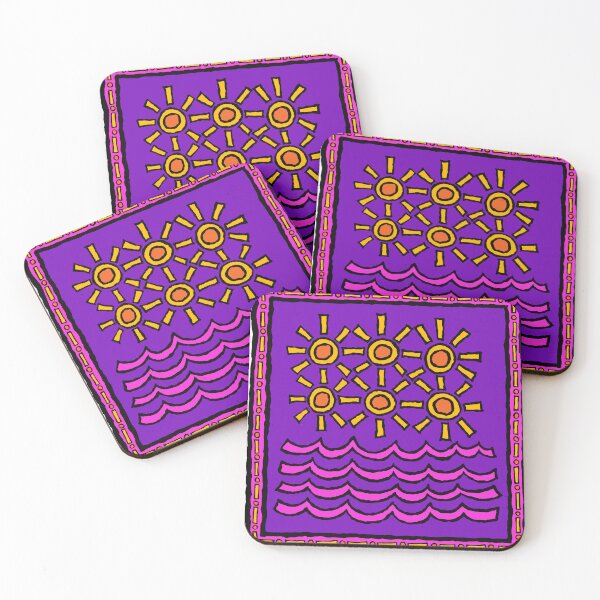 Item preview, SunSurf.Life - Retro Beach Artwork: Sunset at the Beach designed and sold by SunSurf.Life.