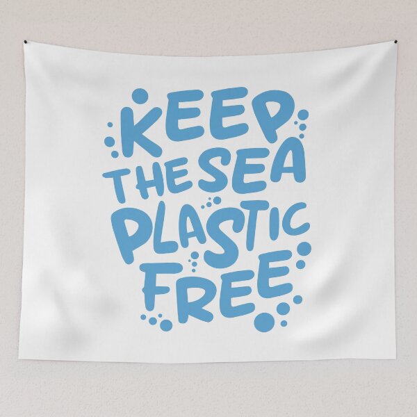 Item preview, Keep the sea plastic-free designed and sold by Wolagno.