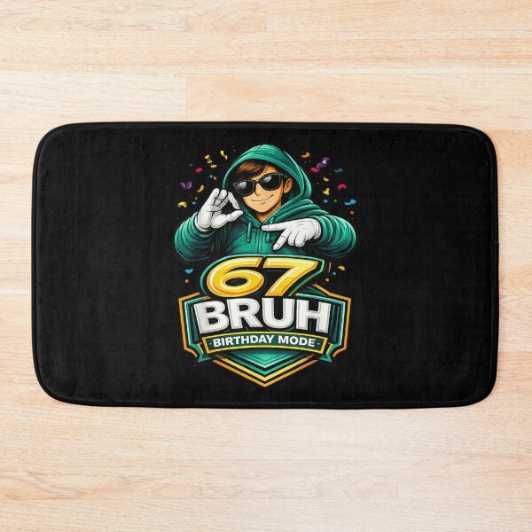 Item preview, 67 Bruh Birthday Mode Cool Gamer Boy Wearing Sunglasses Celebration Gift designed and sold by Serene woods.