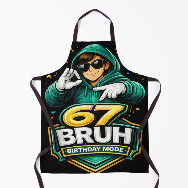Item preview, 67 Bruh Birthday Mode Cool Gamer Boy Wearing Sunglasses Celebration Gift designed and sold by Serene woods.