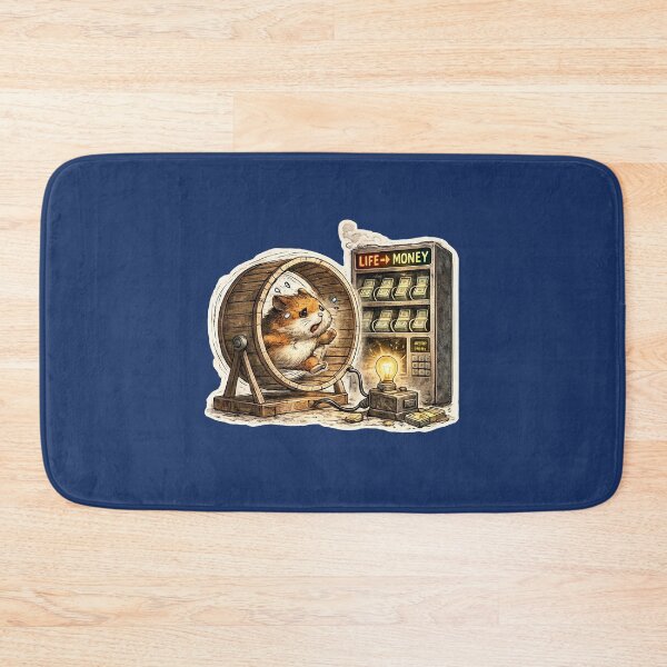 Item preview, Hamster Endless Work Cycle Sticker – Deep Life Humor Animal Art designed and sold by Felixuss.