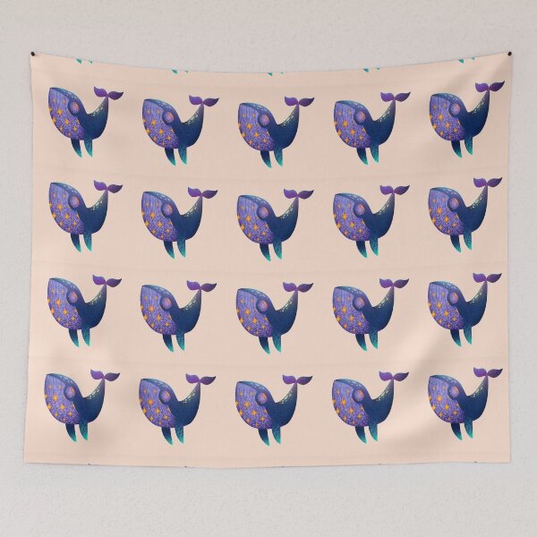 Item preview, Cosmic blue whale fantasy designed and sold by NivyasArtistry.