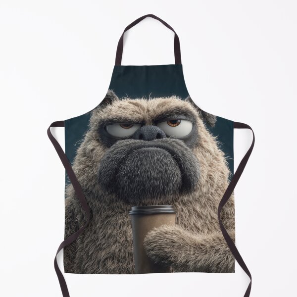 Item preview, Funny dog holds coffee cup in studio designed and sold by anytka.