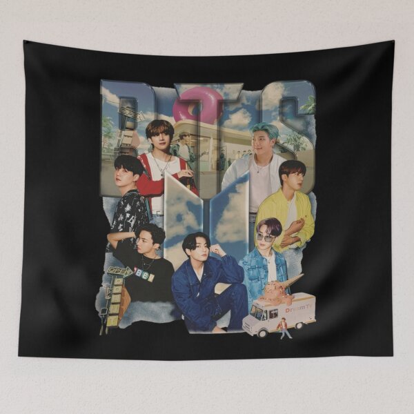 Item preview, Kpop OT7 Summer Concept Retro Group Aesthetic Fan Art Classic T-Shirt designed and sold by STAATI.