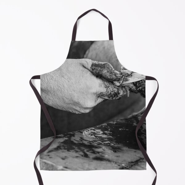 Item preview, Cleaning Squid in Greece BW designed and sold by PhotoArt by Joan Carroll.