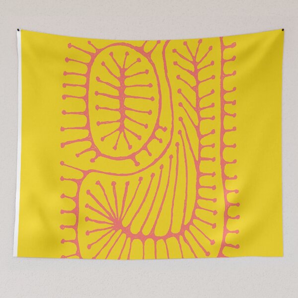 Item preview, LABYRINTH YELLOW AND ORANGE designed and sold by KolbStudios.