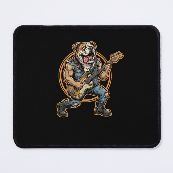 Item preview, Bulldog Bass Player Rock Music Dog Lover designed and sold by snowry.