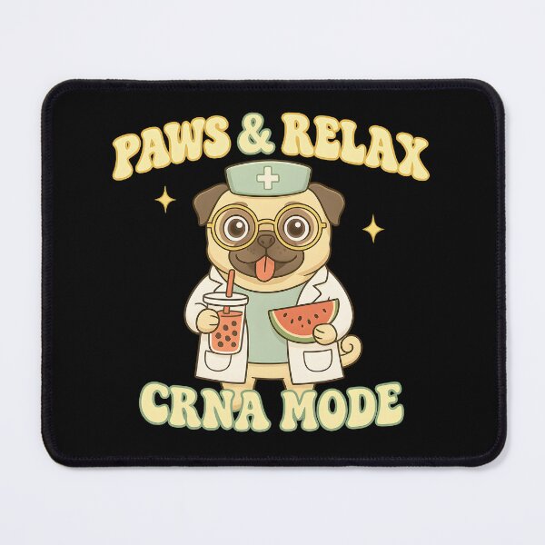Item preview, Dog CRNA Nurse Cute Medical Anesthesia Nurse Gift Healthcare Worker designed and sold by ClinicalHubs.