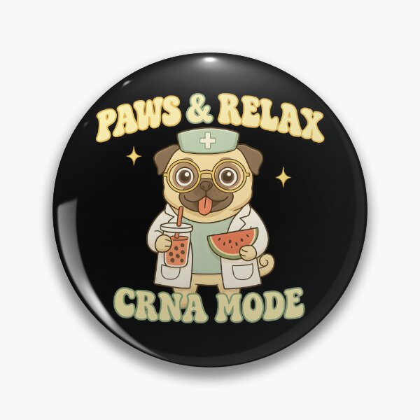 Item preview, Dog CRNA Nurse Cute Medical Anesthesia Nurse Gift Healthcare Worker designed and sold by ClinicalHubs.