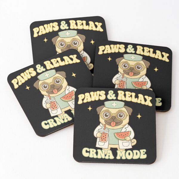 Item preview, Dog CRNA Nurse Cute Medical Anesthesia Nurse Gift Healthcare Worker designed and sold by ClinicalHubs.