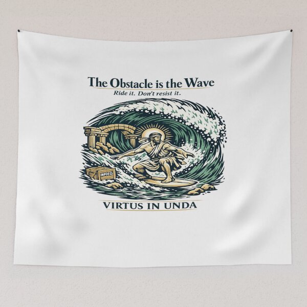 Item preview, Stoic Surfer: Mastering the Wave of Adversity designed and sold by Dresut.