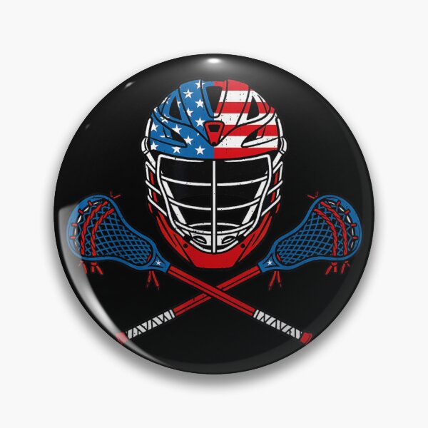 Item preview, USA Lacrosse Helmet American Flag Patriotic Sports Team Athlete Game Day Art designed and sold by Serene woods.