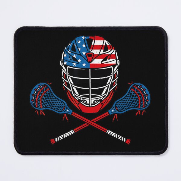 Item preview, USA Lacrosse Helmet American Flag Patriotic Sports Team Athlete Game Day Art designed and sold by Serene woods.