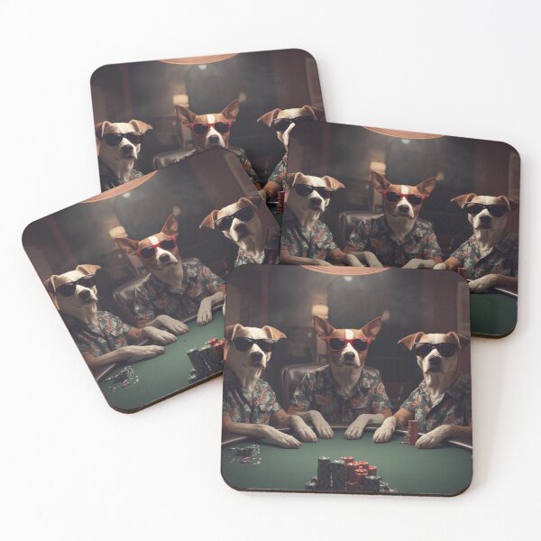 Item preview, Funny Dog Poker Cool Dogs Playing Poker All In Gambling Dogs Sunglasses designed and sold by SimpleTeeLab.