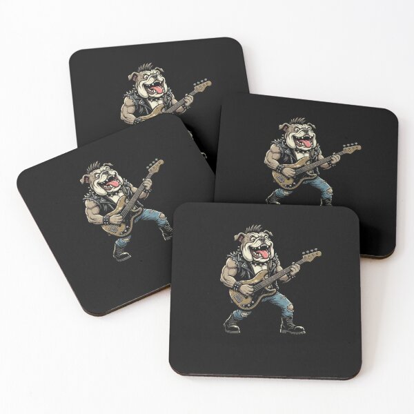 Item preview, Punk Rock Bulldog Bass Player Dog Music designed and sold by snowry.