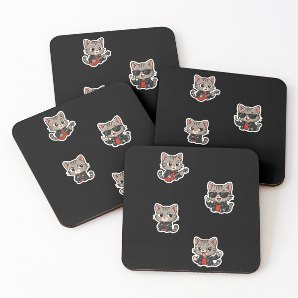 Item preview, Heavy Rock Cats Collection – Punk Guitar Kitten Characters with Attitude designed and sold by Good Vibes .