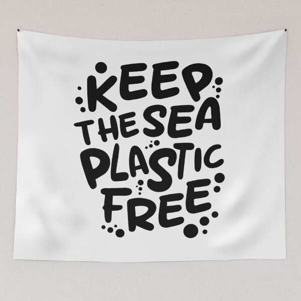 Item preview, Keep the sea plastic-free designed and sold by Wolagno.