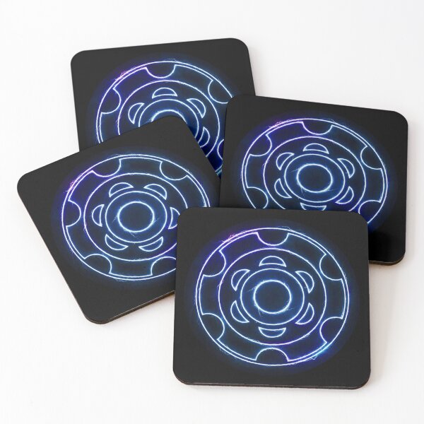 Item preview, Crop circle neon blue designed and sold by MessageToEarth.