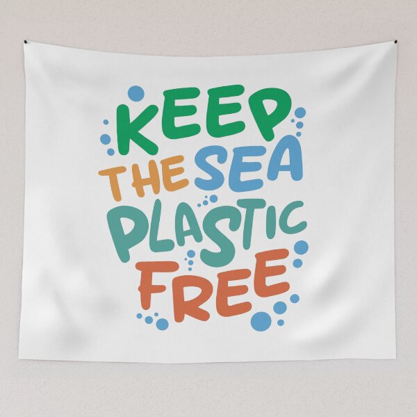 Item preview, Keep the sea plastic-free designed and sold by Wolagno.